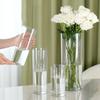 Shatterproof Plastic Vases Clear Hydroponic Decoration Flowerpot Tall Large Cylinder Flower Vase Awakening Flower Bucket