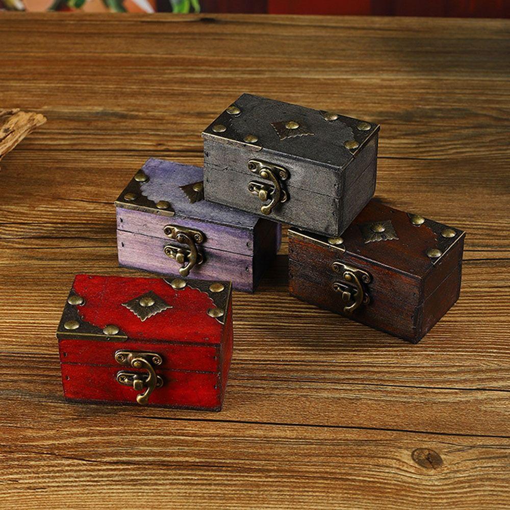 Portable Buckle Jewelry Storage Box Small Size Keepsake Case Treasure Chest Box  Cosmetics Sorting