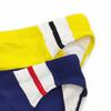 Herren-Badehose, Badehose, Farbblockierung, modischer Druck, enge Passform, sexy Bademode, Strandkleidung, Bräunen, Surfen, Fitnessstudio