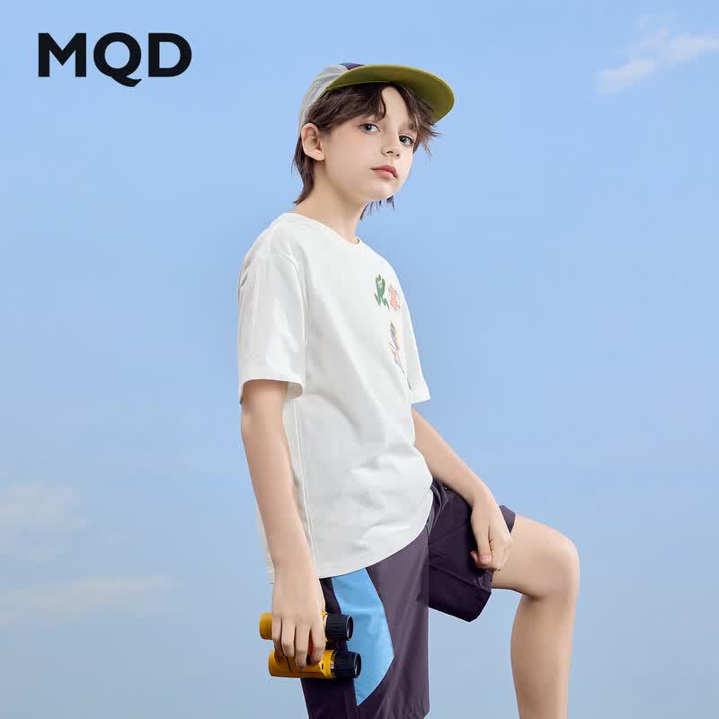 MQD Boys' Pure Cotton Cartoon Short-Sleeve T-Shirt