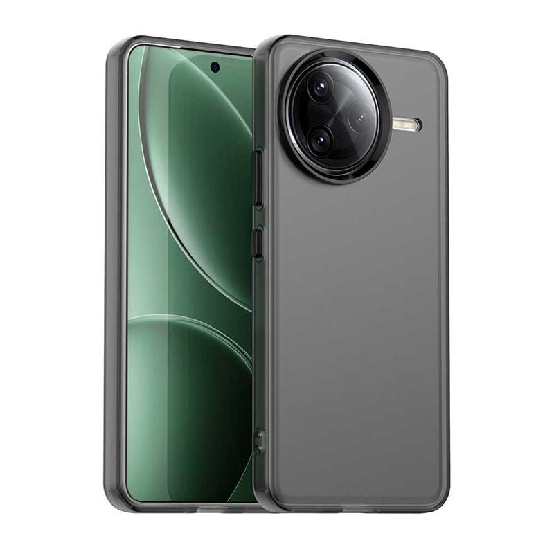 

Противоударный чехол конфетного цвета для Xiaomi Poco F7 Ultra Матовый прозрачный чехол для задней панели Poco F7 Ultra F7Pro Чехол для Poco F7 Ultra Poco F7 Ultra чёрный