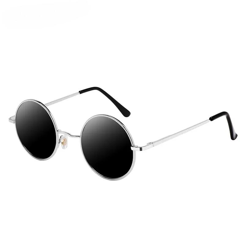1Pc Brand Designer Polarized Round Sunglasses Classic Small Vintage Retro Glasses Women Metal Eyewear