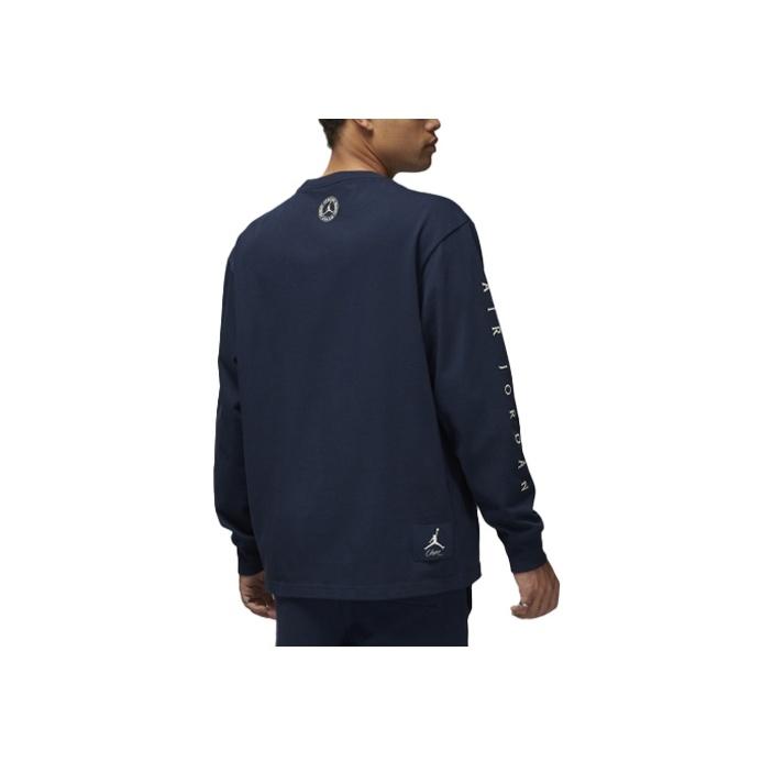 Jordan X Union MJ L/S Tee (Asia Sizing) College Navy/Coconut Milk Men Streetwear DV7342-419