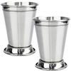 Tazza Mint Julep da 380ml Acciaio Inossidabile Tazza da Cocktail Tazza per Bevande Miste Martini Mojito Bevanda Bar Festa Bicchieri da Birra Julep Bar Bicchiere da Vino per uso quotidiano