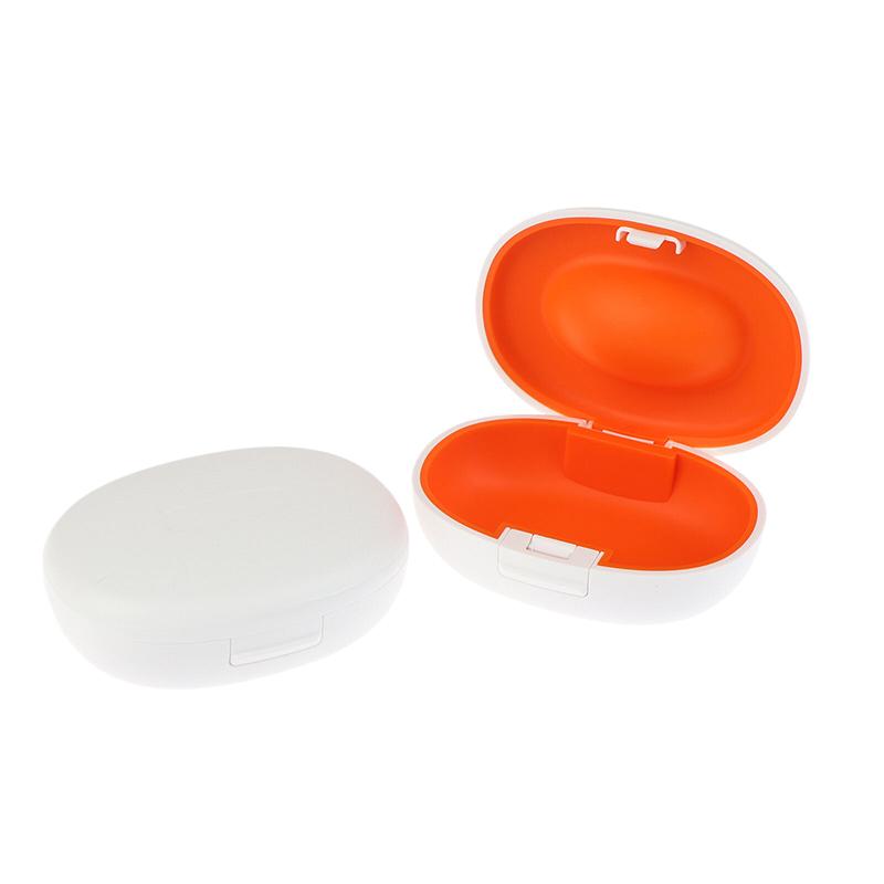 Portable Hearing Aid Hard Case Waterproof Hearing Aid Protective Storage Box Black For Outdoor Travel Hearing Aid Carrying Case