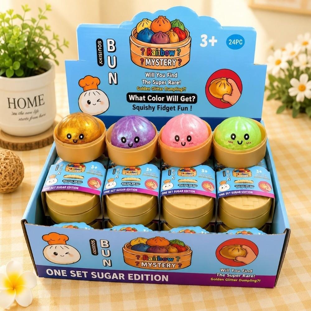 Soft Dumpling Squishy Toy Slow Rebound Reduce Pressure Toy Dumpling Squeeze Toy  Gift Giving