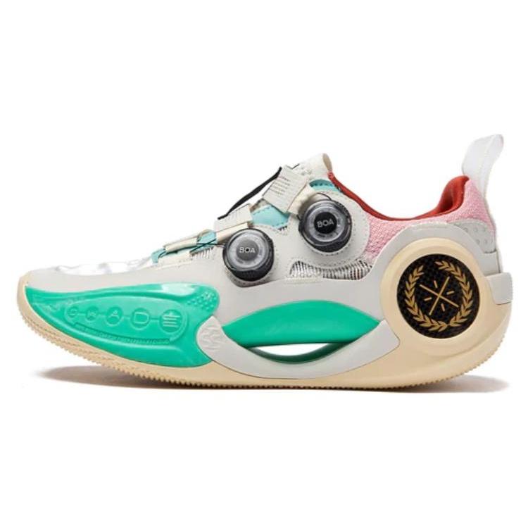 Li-Ning Way of Wade 9  White Pink Blue  Men s ABES003-1 EU 44⅓