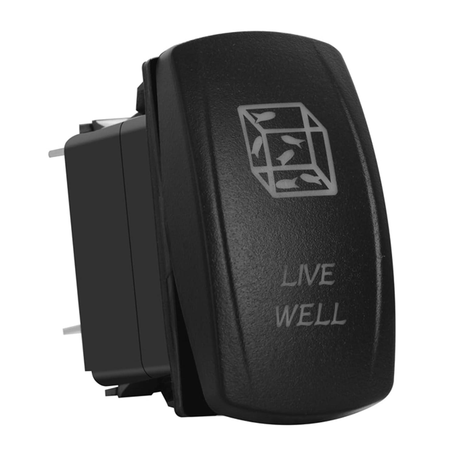 

Marine Waterproof Blue Led Live Well Rocker Switch with Jumper Wires for Car Boat Yacht Ship Sailboat Fishing Boat Pontoon 12V 24V