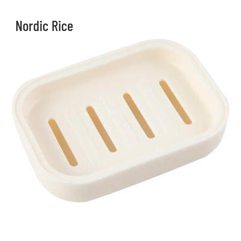 LIEI Suction Cup Double-Layer Draining Soap Dish