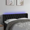 VidaXL LED Headboard Bedroom Furniture Double Bed Accessory Head of Bed Frame Interior Black 3123622
