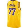 Nike Nba Doncic 77 Los Angeles Lakers Team Limited Swingman Jersey Fan Edition Basketball Vest Men Jerseys Yellow DN2140-728