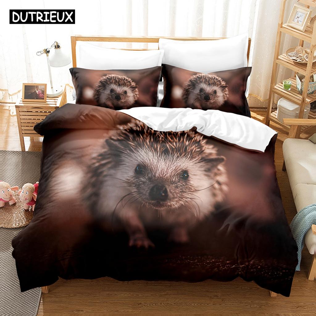 3D New Hedgehog Bedding Sets Duvet Cover Set With Pillowcase Twin Full Queen King Bedclothes Bed Linen