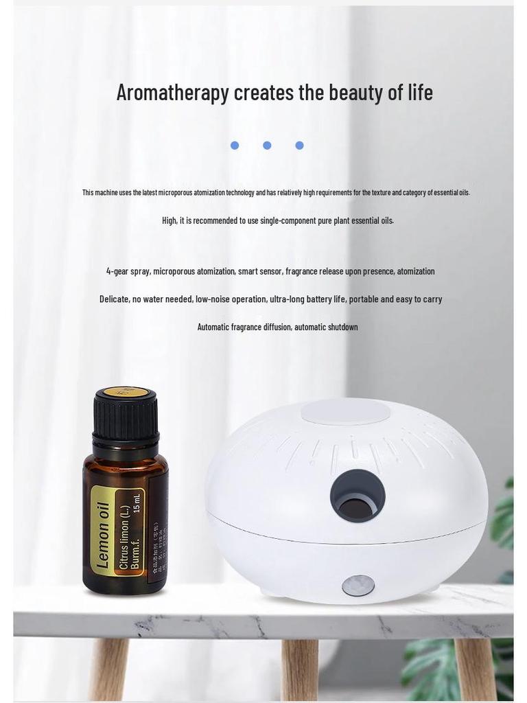 Little Elf Wireless Aroma Diffuser - Automatic Spray & Sensor for Bedroom or Car