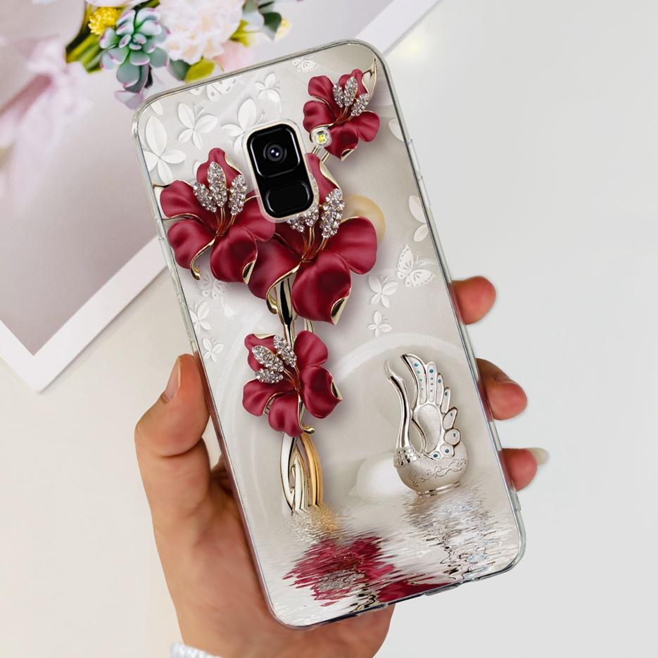 For Samsung Galaxy A8 2018 Case SM-A530F New Fashion Painted Cover Soft Silicone Phone Case For Samsung A8 Plus A8+ A730F Bumper
