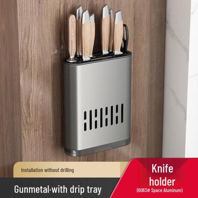 DANLE No-Drill Wall-Mounted Kitchen Knife Holder