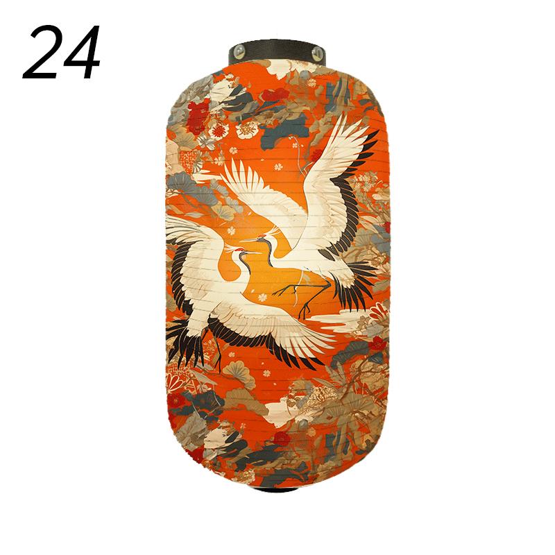 Japanese Style Traditional Cloth Lantern Crane Izakaya Sushi Restaurant Decor Signboard Party Festival Outdoor Decor Lantern