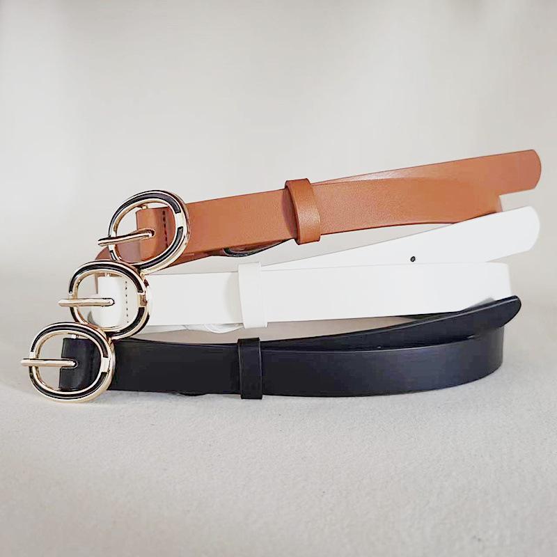 The New Women's Belt In Ins Style Is Versatile and Simple with Decorative Pin Buttons. The Denim Belt Is A Trendy Choice for Women