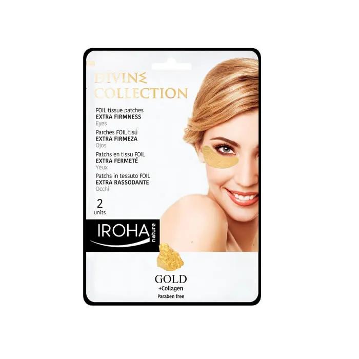 Патчи Iroha Nature Gold для дополнительной упругости кожи вокруг глаз