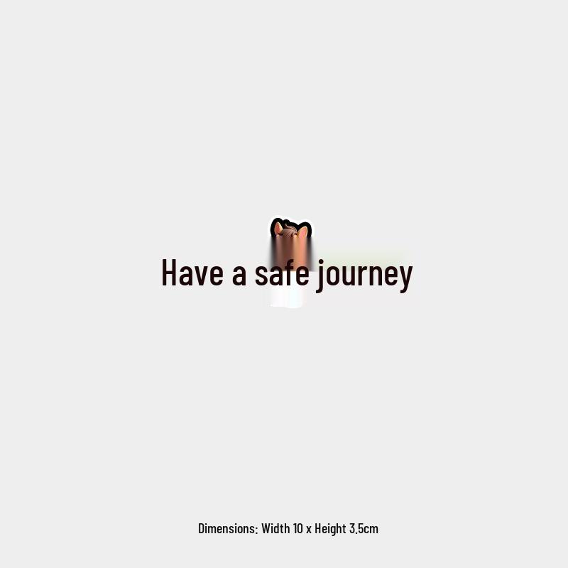 Personalized Fun Cartoon Car Sticker: Safe Travels for Chinese New Year