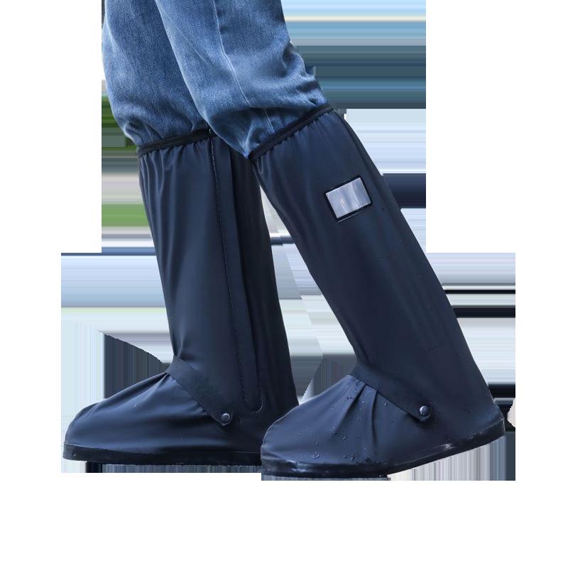 High-Top Waterproof Non-Slip Rain Boot Covers for Men & Women - Thickened, Wear-Resistant, Sandproof Protection for Rainy Days.