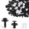 100Pcs Engine Under Cover Retainer Clips for Toyota 90467-07201 90189-06193 90159-60477 Push-Type Fastener Nut Screw Bolt
