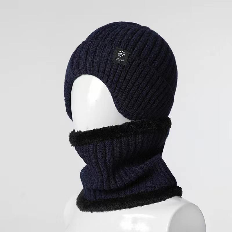 Winter Hat, Men's, Winter Warm Ear Protection Hat, Thick Knitted Yarn Hat, Winter Cycling Hat, Unisex
