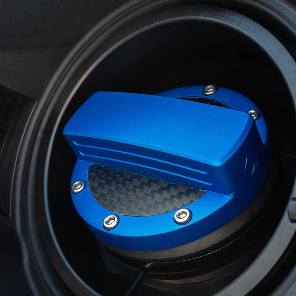 Deff Nissan 01 Type Fuel Filler Cap Machined from a Solid Aluminum Blue Cover, Block,