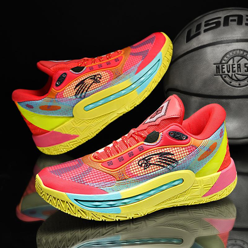 8938 luminous version of basketball shoes rubber outsole friction sound youth primary and secondary school students sports playing shoes