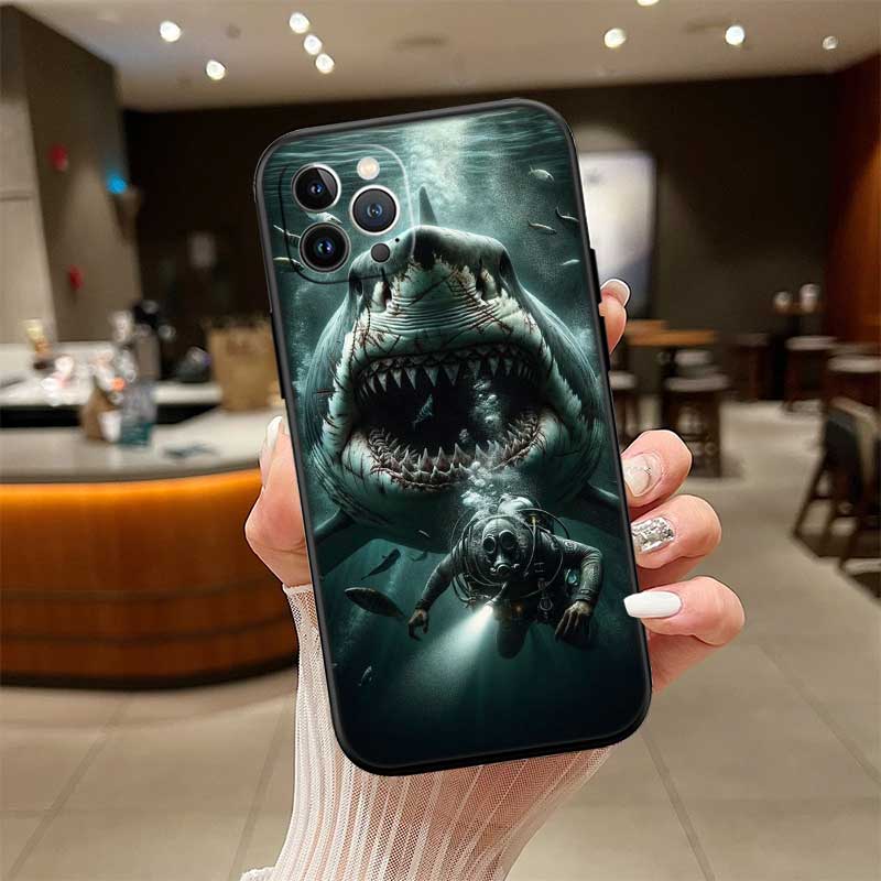 NH39 Shark Art Phone Case for Samsung Galaxy A11 A12 A13 A15 A52S A53 A55 A56 A70 A71 A72 A73 F06 F16 F56 S10 Plus S10e