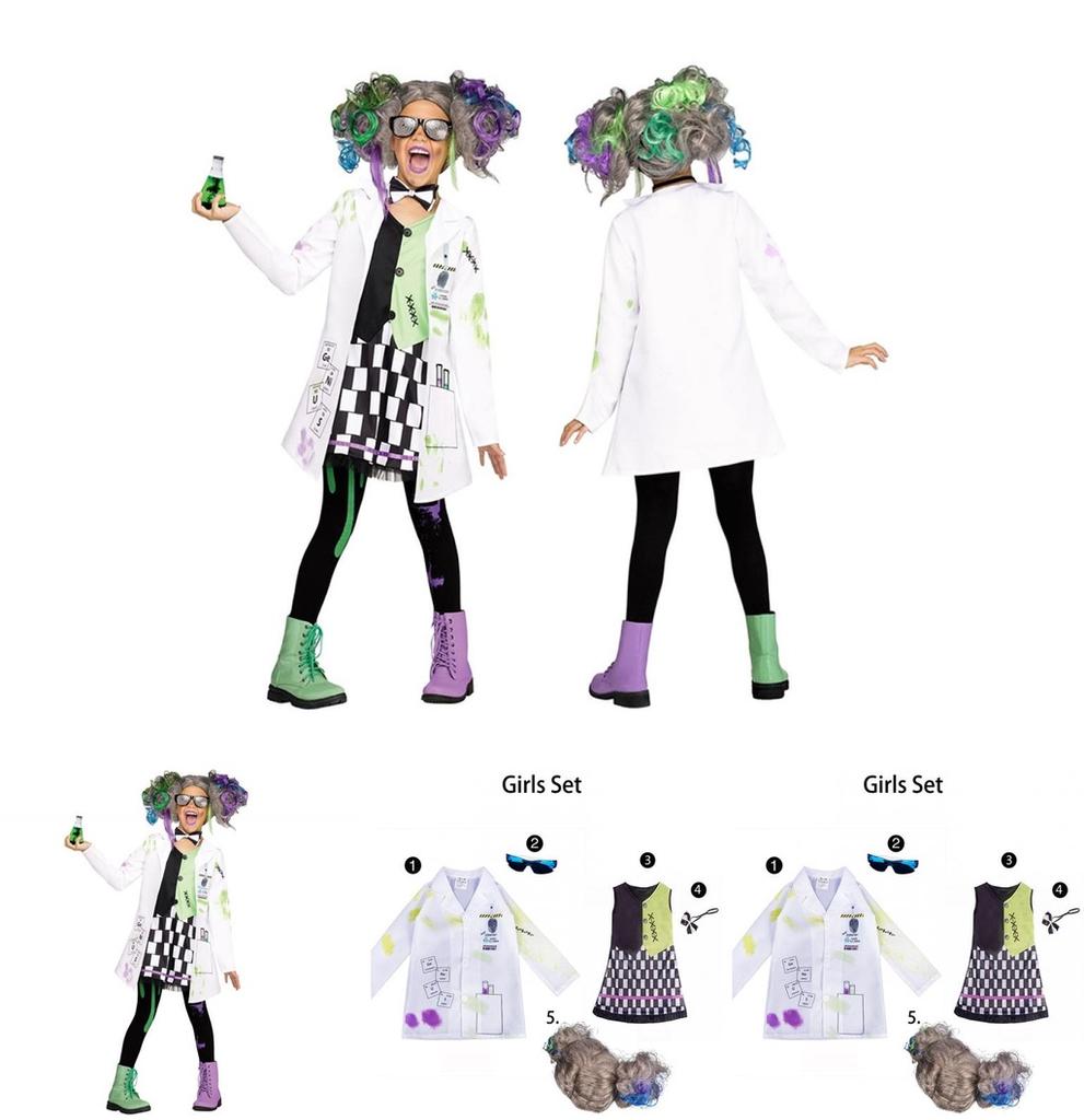 Mad Scientist Role Play Costume Perfect For Halloween And Comic-con Events