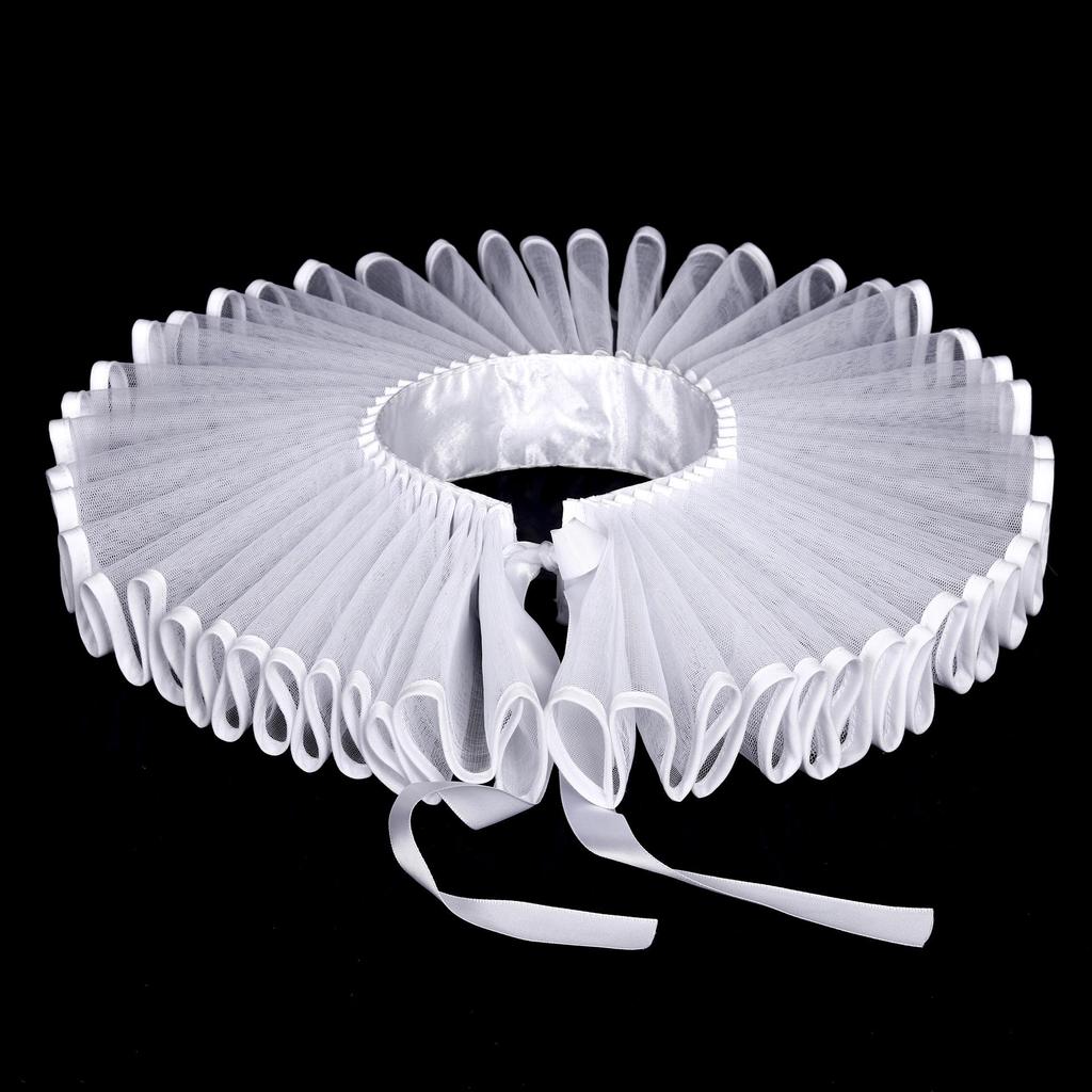 Karnaval Palyaço Fırfırlı Yaka - Retro Cosplay Aksesuarı