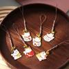 Polyester Lucky Cat Phone Strap Lucky Cat Fortune Cat Phone Chain Creative Gift