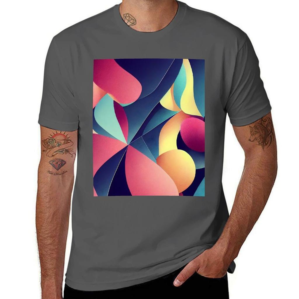 Wavy Colour Tshirt Unisex T Shirts Graphic Tshirt