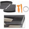 FZJDSD 2Pcs Black Auto Door Panel Armrest Cover Replacement Compatible With Honda Odyssey 2011 2012 2013 2014 2015 2016 2017 Microfiber Leather Car