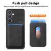 For Samsung Galaxy S24+ Case Compatible with MagSafe Leather Back Cover with Detachable Card Holder