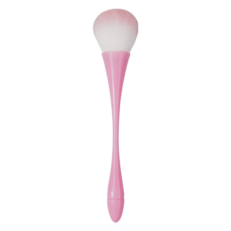 Rose Gold Small Waist Loose Powder Blush Brush - Soft Bristles Beauty Tool