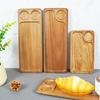Wooden Tea Coffee Tray Fruit Dessert Candy Dish Wooden Decorative Bread Snack Cake Food Dish Tray Tableware