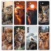 Phone Case For Samsung Galaxy S25 S24 S23 FE S22 Ultra S20 S21 5G S10 S9 Plus S10E S8 Soft Clear Cover Lion Alpha Male Cub