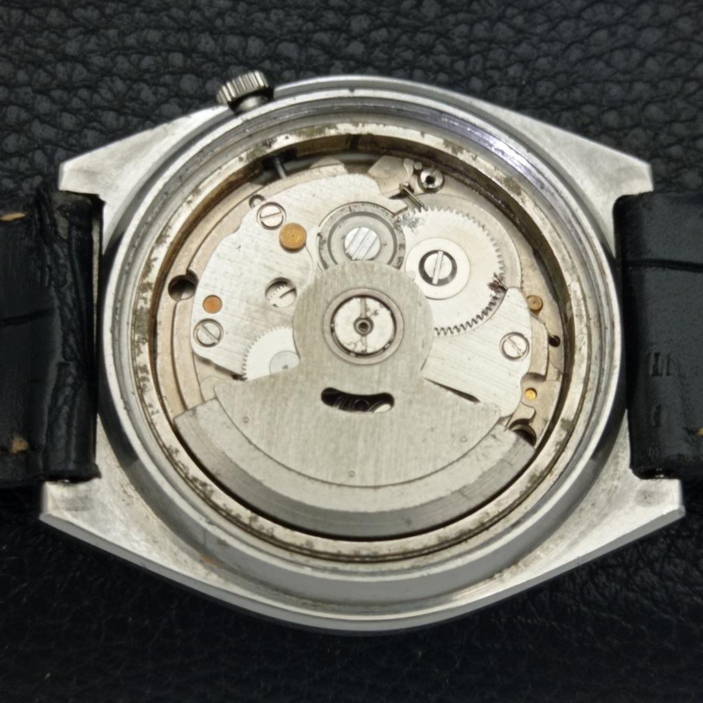 Seiko 5 AUTOMATIK JAPAN HERREN VINTAGE SCHWARZES ZIFFERBLATT UHR a701909-5 R207-a701909