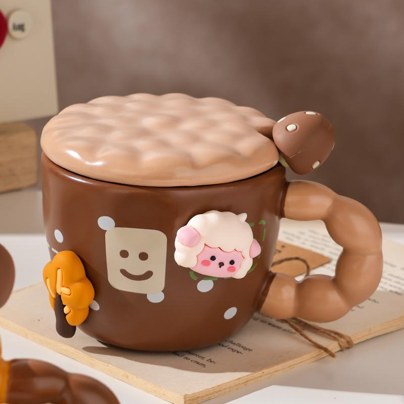 Ceramic Cup With High Value Home Office Couple Water Cup Gift Box, High-End Souvenir Gift