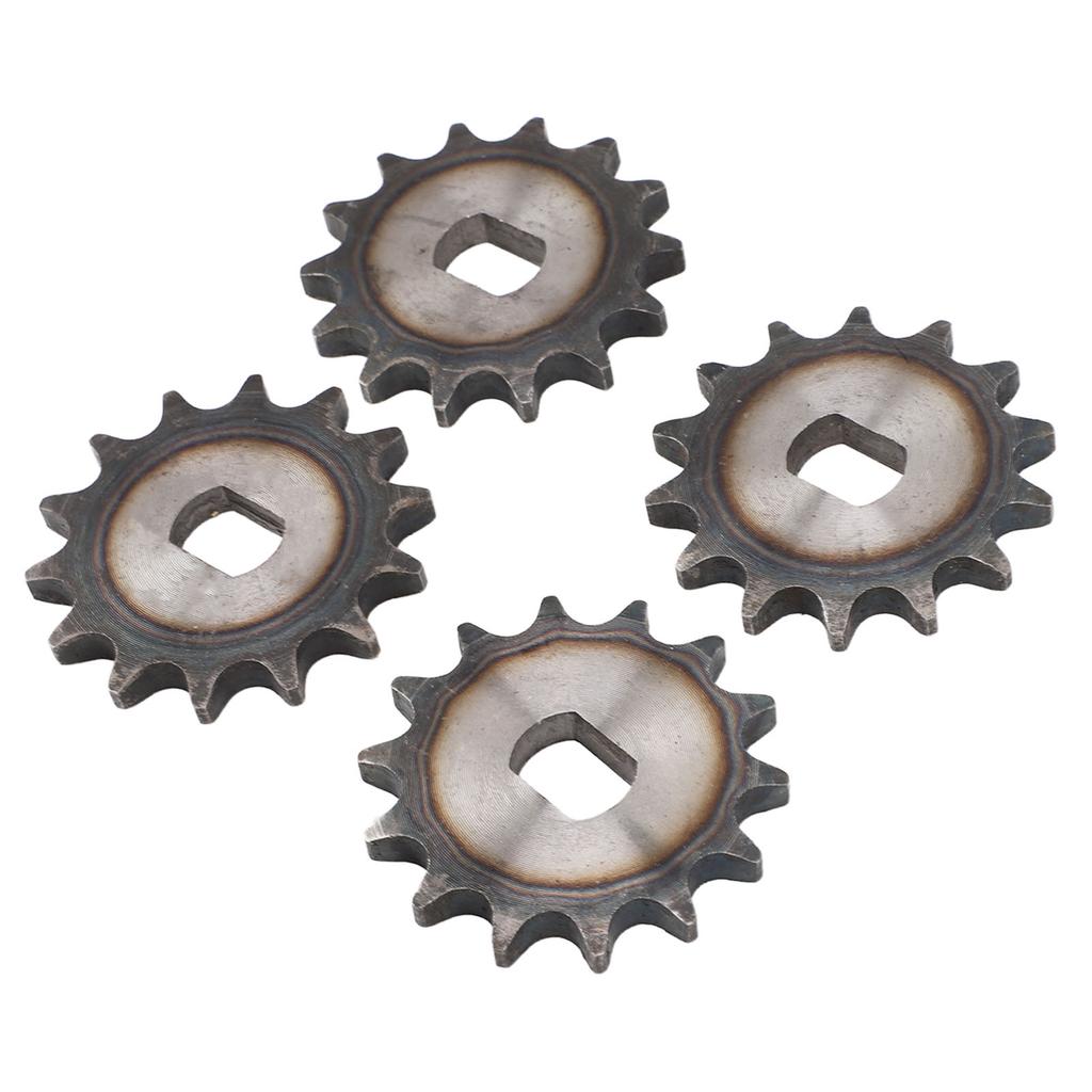 4Pcs 428 14T Chain Sprocket 12x17mm H Hole Steel Electric Scooter Sprocket for MY1020 High Speed Motor