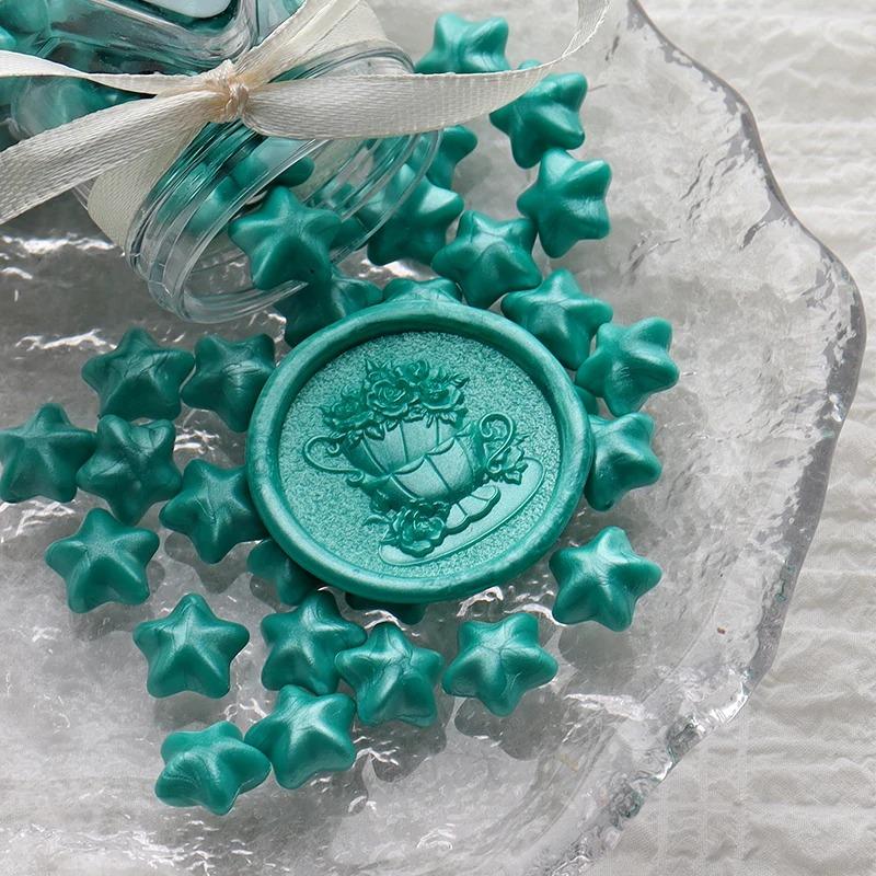 NEW 150pcs Five-pointed Pentagonal Lacquer Wax Grains Diy Envelope Sealing Hand Account Decorative