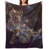 Celestial Cat Throw Blanket Decorative Sofas Bed Fashionable Blankets For Sofas Funny Gift Blankets