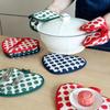 Heart-Shaped Hand Clip Heat Insulation Pad Coaster Anti-Scalding Gloves Baking Kitchen High Temperature Resistant Oven