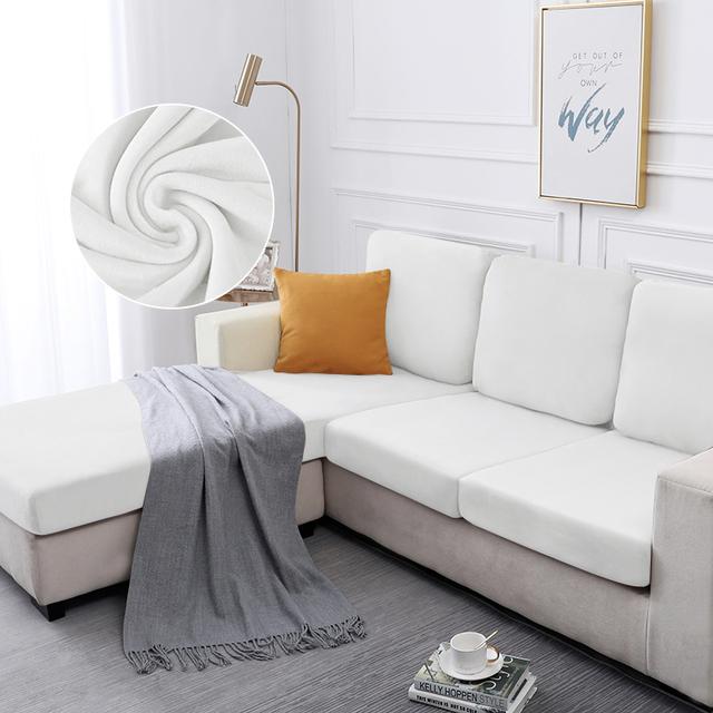 Husă de pernă pentru canapea din catifea, elastică îngroșată pentru camera de zi, husă extensibilă, lavabilă, detașabilă, culoare solidă, husă pentru canapea de pluș