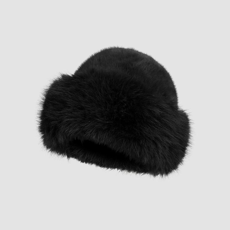 

Autumn Winter Mongolian Hat: Thick, Fashionable, Warm Plush for Versatile Cold Protection