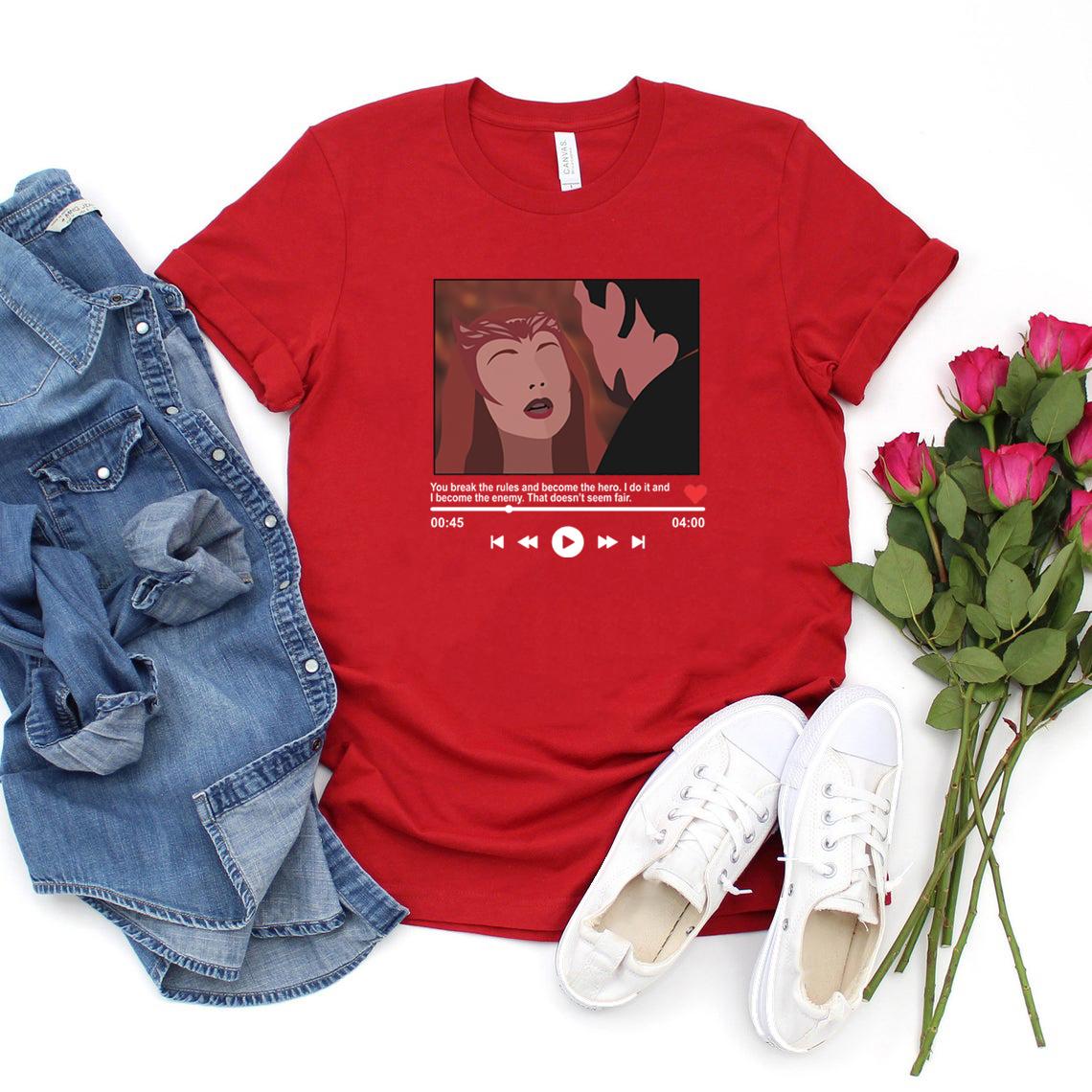 You Break The Rules and Become Hero Dr Strange Tshirt Multiverse of Madness Graphic Tees Vintage Wanda Maximoff TShirt Tops S