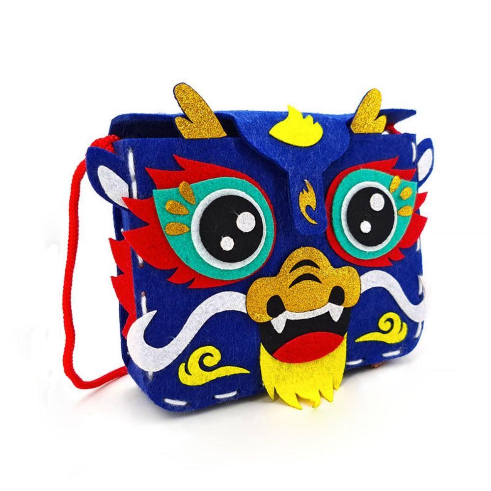 New Non-woven Fabric Handmade Bag Portable DIY Handbag Unfinished High-capacity Coin Purse New Year