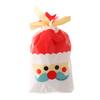 5pcs Wedding Pastry Tool Cookies Elk Santa Claus Christmas Decor Gift Bags Candy Package Drawstring