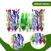 10Pcs Artificial Aquarium Plants Ornaments, Scenery, Multi Shape ,Colorful Fake Decorations, Betta Goldfish Tank Accessories